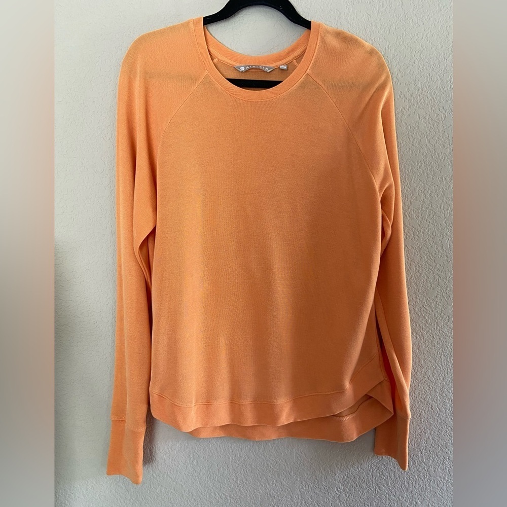 Athleta High Serenity Criss Cross Sweatshirt Small Modal SOFT Cozy Athleisure